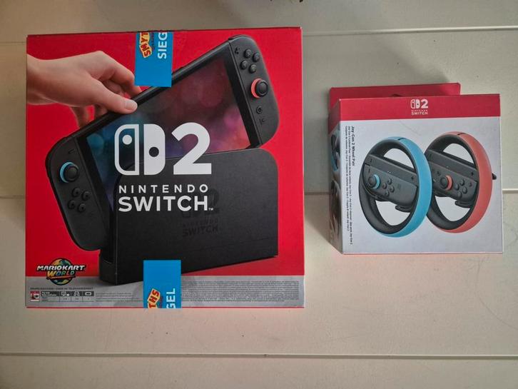 Switch 2 + Originele Switch 2 stuurtjes, Spelcomputers en Games, Spelcomputers | Nintendo Switch, Zo goed als nieuw, Switch Original