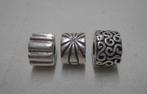 Zilveren Pandora set 3 clip bedels nr.1017