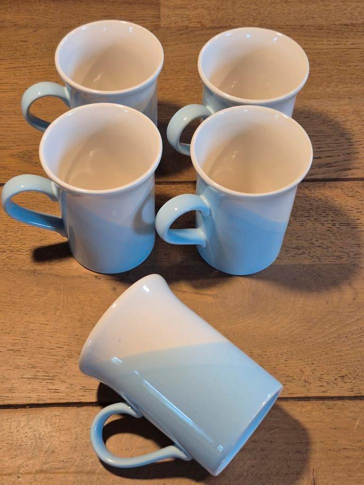 Set van 5 mokken coloroll kilncraft england, Huis en Inrichting, Keuken | Servies, Zo goed als nieuw, Kop(pen) en/of Schotel(s)