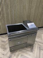 Prachtige Lacanche Inox Blinkend Chroom Keramisch + Friteuse, Witgoed en Apparatuur, Fornuizen, Magnetron, 60 cm of meer, Keramisch