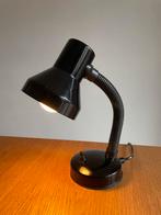 Vintage jaren 70 / 80 bureaulamp - zwart retro design, Ophalen of Verzenden, Zo goed als nieuw, Vintage midcentury minimalistisch jaren 70s / 80s design