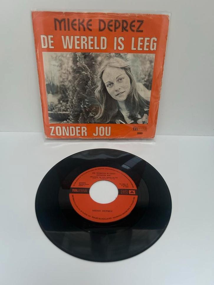 Mieke Deprez - De Wereld Is Leeg - Telstar 2083 - 7" Single, Cd's en Dvd's, Vinyl Singles, Gebruikt, Single, Nederlandstalig, 7 inch