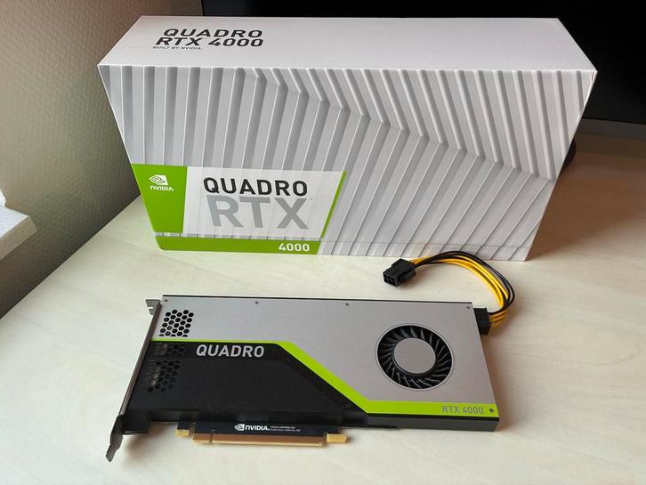 Nvidia Quadro RTX 4000, Computers en Software, Videokaarten, Zo goed als nieuw, PCI-Express 3.0, GDDR6, Verzenden