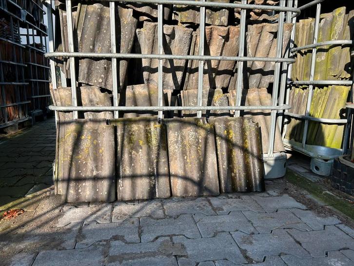 Friese golfplan blauw-grijs gesmoord/massinaal, Doe-het-zelf en Verbouw, Dakpannen en Dakbedekking, Dakpannen, Steen of Klei, Blauw