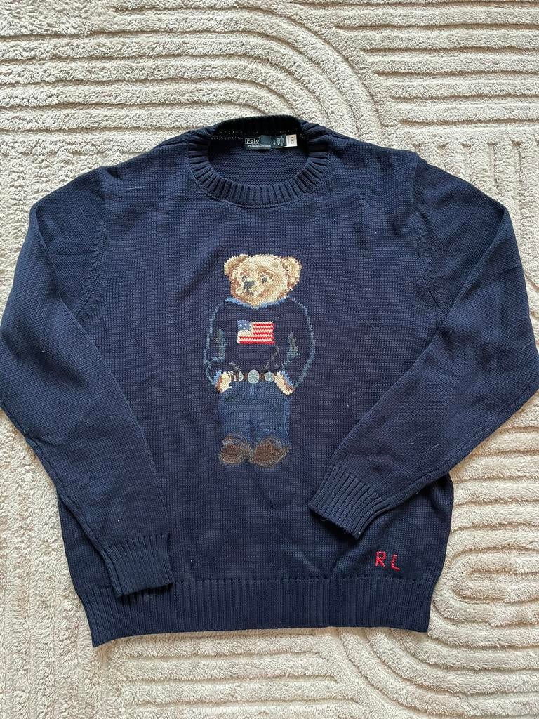 Ralph Lauren Beer Trui - Maten M&L, Ophalen of Verzenden, Nieuw, Maat 52/54 (L), Blauw