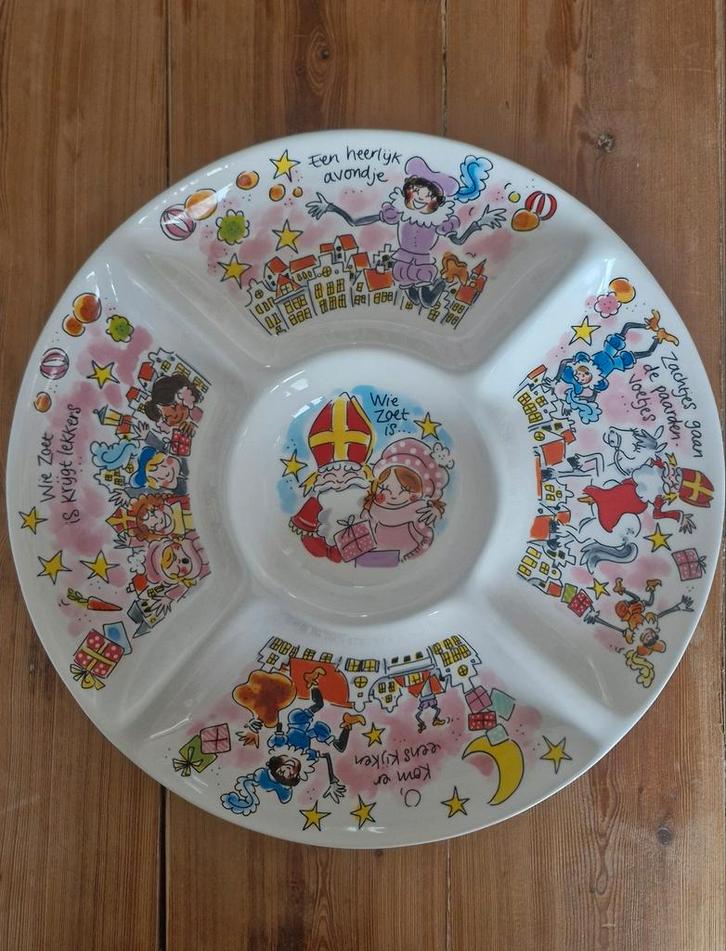 Blond Amsterdam Sinterklaas Snackbord, Huis en Inrichting, Keuken | Servies, Nieuw, Bord(en), Blond Amsterdam, Aardewerk, Ophalen