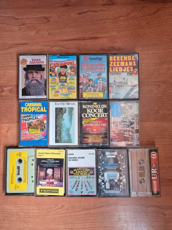 Cassettebandjes 13 stuks - Alles in 1 Koop!, Cd's en Dvd's, Cassettebandjes, 2 t/m 25 bandjes, Ophalen of Verzenden
