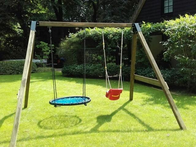 HOUTEN SCHOMMEL diverse modellen afhalen of laten plaatsen, Kinderen en Baby's, Speelgoed | Buiten | Speeltoestellen, Nieuw, Schommel