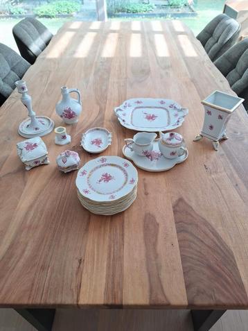 Herend Apponyi Pink Raspberry - Diverse items incl. bordjes beschikbaar voor biedingen