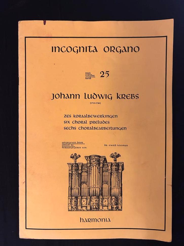 Krebs - Koraalbewerkingen voor Orgel, Muziek en Instrumenten, Bladmuziek, Gebruikt, Artiest of Componist, Klassiek, Orgel, Ophalen of Verzenden