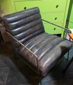 Fauteuil,  stoel , leder, Ophalen, Gebruikt, Eenpersoons, 75 tot 100 cm