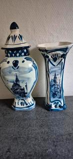 Delfst blauw oude vazen, Antiek en Kunst, Antiek | Keramiek en Aardewerk, Ophalen of Verzenden
