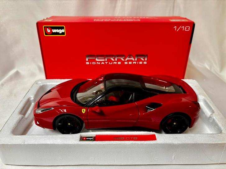 Ferrari 488GTB 1:18 nieuw Signature Series Bburago, Hobby en Vrije tijd, Modelauto's | 1:18, Nieuw, Auto, Bburago, Ophalen of Verzenden