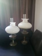 Antiek olielamp 2 stuks, Ophalen of Verzenden