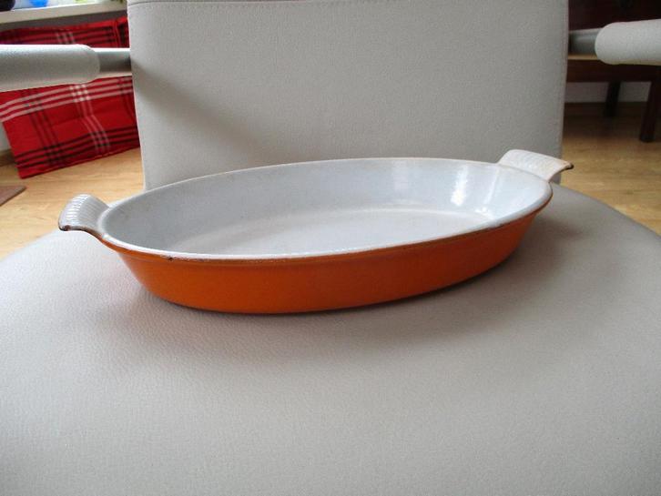 DRU - gietijzer - ovenschaal - Holland, Huis en Inrichting, Keuken | Potten en Pannen, Gebruikt, Overige typen, Gietijzer, Ophalen of Verzenden