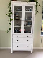 Buffetkast - vitrinekast wit grenen hout, Huis en Inrichting, Kasten | Vitrinekasten, Ophalen, Gebruikt, 50 tot 100 cm, 25 tot 50 cm