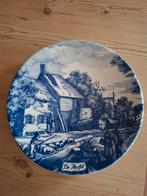 Delfs blauw bord herfst, Ophalen of Verzenden