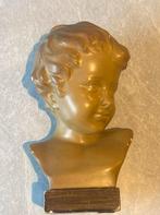 Antiek Frans borstbeeld van gips met originele verf, Ophalen