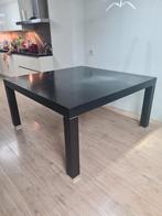 Eettafel vierkant | tafel 150 cm | zwart, 100 tot 150 cm, 100 tot 150 cm, Gebruikt, Ophalen of Verzenden