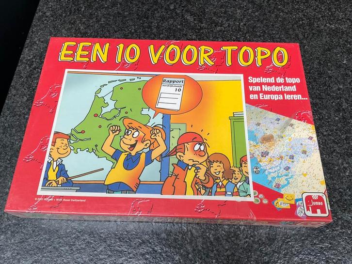 Een 10 voor Topo, Hobby en Vrije tijd, Gezelschapsspellen | Bordspellen, Nieuw, Ophalen