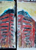 2 luik samen 1 rood gebouw jaren 90, Verzenden