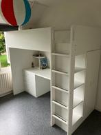 IKEA STUVA hoogslaper met bureau en kledingkast – €95, Ophalen, Gebruikt, Hoogslaper