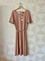 King Louie Betty Dress jurk beige rood XL/42 NIEUW, Beige, Maat 46/48 (XL) of groter, Nieuw, Ophalen of Verzenden