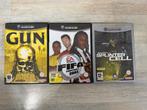 Gamecube Spellen: GUN, Splinter Cell, FIFA 2003, Gebruikt, 1 speler, Ophalen of Verzenden, Vanaf 3 jaar