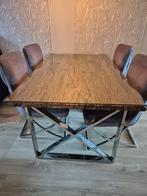 Eettafel eric kuster style 160x100, Huis en Inrichting, Tafels | Eettafels, Ophalen, 50 tot 100 cm, Zo goed als nieuw, Vijf personen of meer