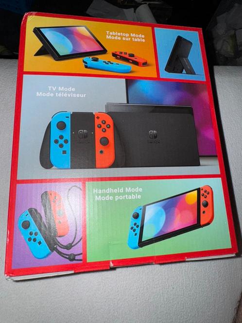 NIEUW Nintendo Switch OLED, Spelcomputers en Games, Spelcomputers | Nintendo Switch, Zo goed als nieuw, Switch OLED, Met 2 controllers