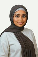 Jersey Hijab / Hoofddoek – Donker Grijs (Smokey Grey), Kleding | Dames, Mutsen, Sjaals en Handschoenen, Info@najatique.nl, Najatique
