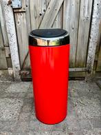 Brabantia Touch Bin, rood, Gebruikt, 50 tot 75 cm, Ophalen of Verzenden, 20 tot 30 liter