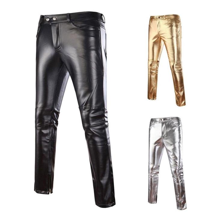 Heren leerlook broek (sexy latex rubber broek zwart leren), Kleding | Heren, Broeken en Pantalons, Nieuw, Verzenden