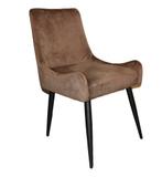 Eetkamerstoel Adam Velvet Taupe, Overige kleuren, Metaal, Nieuw, Ophalen of Verzenden