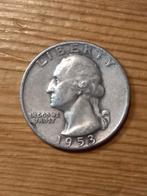 Usa quarter of dollar 1953 zilver, Ophalen of Verzenden, Noord-Amerika, Zilver