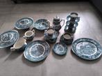 Antiek Engels blauw servies, Royal Tudor ware Staffordshire, Ophalen