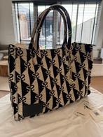 Sandro tote bag beige/noir, Ophalen of Verzenden, Gebruikt, Zwart, Shopper