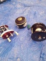 Drie Vintage Vis Reels Jaren '50, Watersport en Boten, Hengelsport | Algemeen, Ophalen of Verzenden, Gebruikt, Overige typen