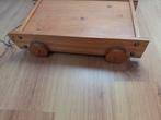 Houten blokken doos op wielen. Vintage retro., Ophalen, Gebruikt, Overige typen