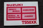 Suzuki TS50XK 1987 bromfiets handleiding owner's manual TS50, Fietsen en Brommers, Ophalen of Verzenden
