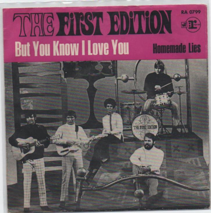 The First Edition (Kenny Rodgers)- But You know I love YOu, Cd's en Dvd's, Vinyl Singles, Zo goed als nieuw, Pop, Verzenden