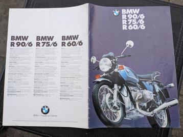 Brochure BMW R90/6, R75/6, R60/6 beschikbaar voor biedingen