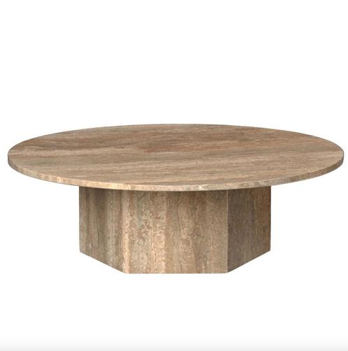 Gubi Epic salontafel Ø110 Taupe warm| Nieuw | Van €2999, nu, Huis en Inrichting, Tafels | Salontafels, Nieuw, Minder dan 50 cm