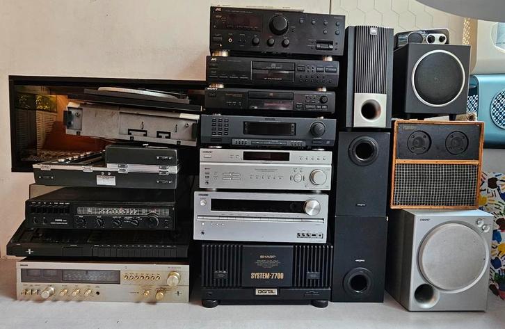Vintage Audio Apparatuur - Grote Partij, Audio, Tv en Foto, Overige Audio, Tv en Foto, Gebruikt, Ophalen of Verzenden