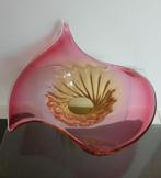 roze glazen design schaal, Antiek en Kunst, Ophalen of Verzenden