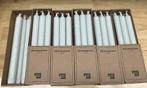 34x Stokkaars/ staafkaars nieuw licht grijs, Overige materialen, Nieuw, Ophalen of Verzenden, Crème