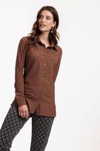 Studio Anneloes Poppy bronze blouse rib travelstof mt S, Kleding | Dames, Blouses en Tunieken, Ophalen of Verzenden, Zo goed als nieuw