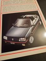 Brochure Peugeot 205 Cabriolet 1992, Ophalen of Verzenden, Zo goed als nieuw, Peugeot