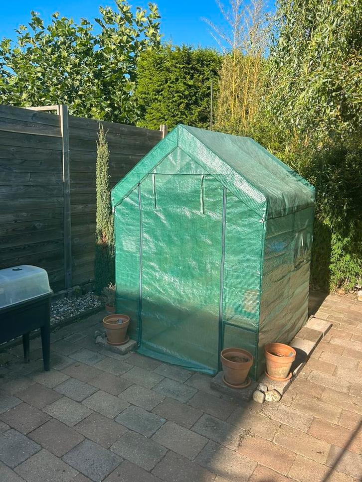 Kweekkas, Tuin en Terras, Kassen, Gebruikt, Kweekkas, Aluminium, Folie, Ophalen