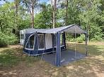Nette en goed onderhouden Eifelland Holiday 350, Caravans en Kamperen, Caravans, 75 kg, Omvormbare zithoek, Treinzit, Luifel